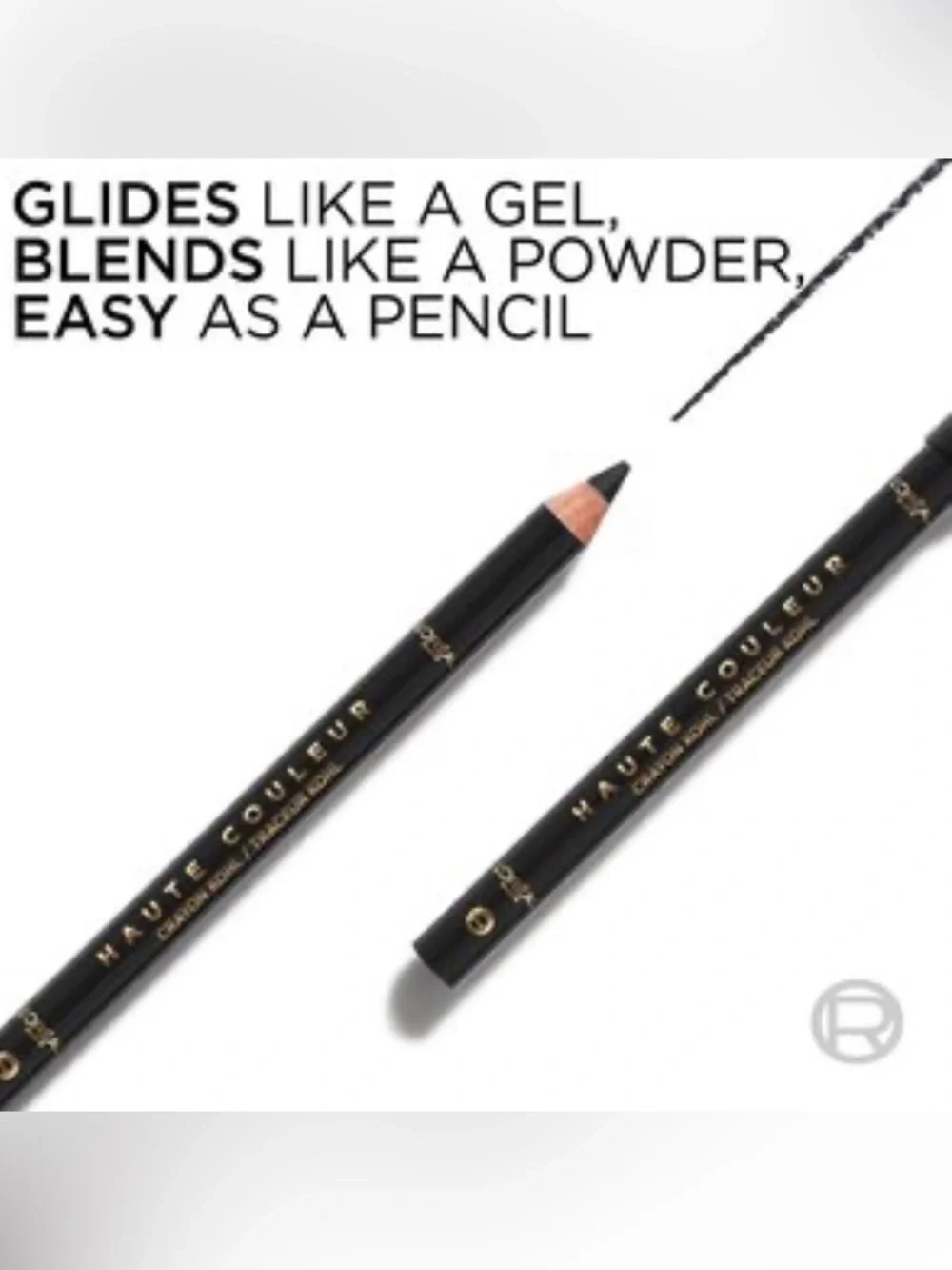 💞 New L'Oreal Paris Haute Couleur Kohl Pencil Eyeliner, Black Silk